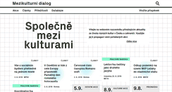 Desktop Screenshot of mezikulturnidialog.cz