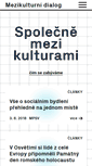 Mobile Screenshot of mezikulturnidialog.cz